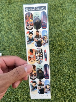 Top Gun Nail Decals Water Slide Tom Cruise Nails