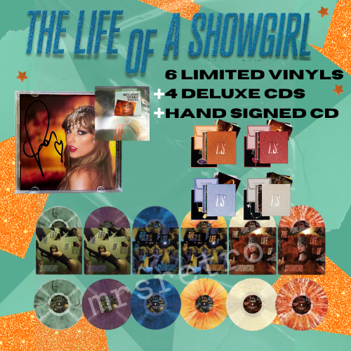 The Life of a Showgirl Deluxe Bundle 6 Vinyl + 4 CDs + Signed CD