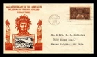 DR JIM STAMPS US COVER INDIAN CENTENNIAL FDC SCOTT 972 CROSBY PHOTO CACHET