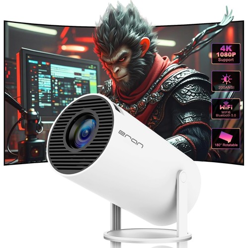 HY300 PRO MINI Projector, Portable Projector,Support 4K 1080P with Dual-Band ...