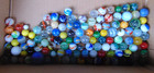 Vintage Pint Jumbo Peanut Butter jar full of vintage marbles, free U.S. shipping — photo 5