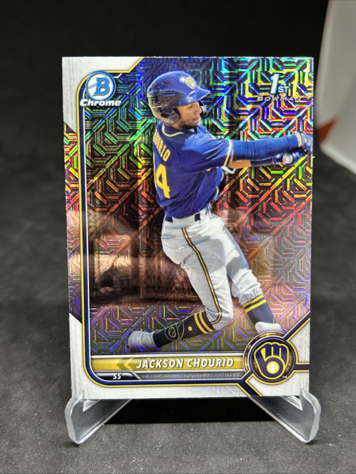 2022 Bowman Chrome Prospects Jackson Chourio Mojo Refractor #BCP-79