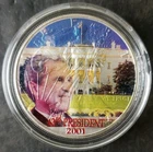 2001 $1 American Silver Eagle Dollar Colorized in a Capsule