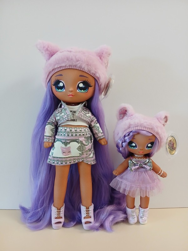 Na! Na! Na! Surprise  Purple Cat Lot Of 2 Dolls