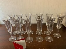 9 Champagne Flutes Malmaison Model In Baccarat Crystal Price Per Unit 