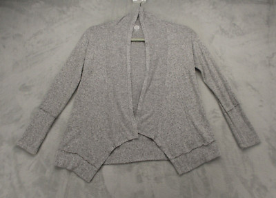 SO Sweater Women's X-Small Gray Color Blend Rayon Polyester Blend Cardigan