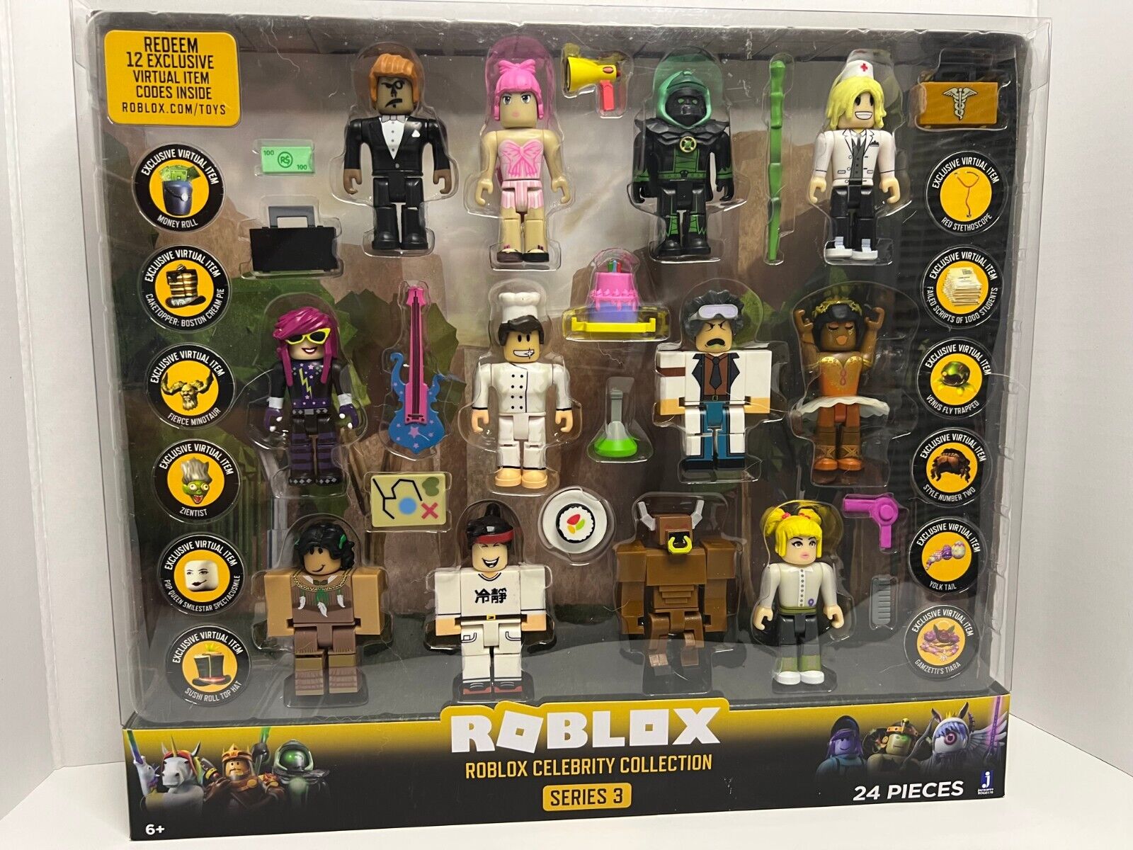  Roblox Celebrity Collection - Series 4 Figure 12pk (Roblox  Classics) (Includes 12 Exclusive Virtual Items) : Toys & Games