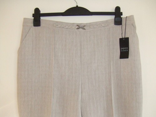 Gorgeous Beige Casual Trousers from Papaya - Size 18 - BNWT!! - Picture 2 of 3