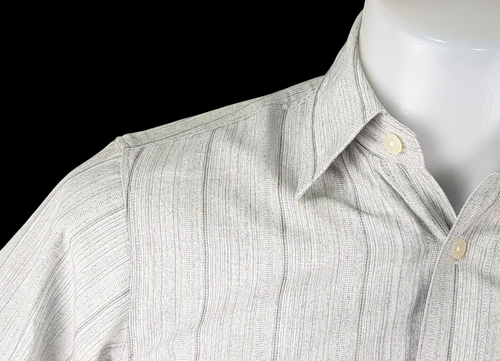 LYLE & SCOTT COLLECTION Mens Grey S/S EVENING SHIRT Hemp Blend - S - 40" - £74 - Picture 2 of 13