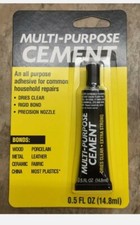 Multi-Purpose Cement 0.5oz tube All Purpose Adhesive Glue for House Repairs x2