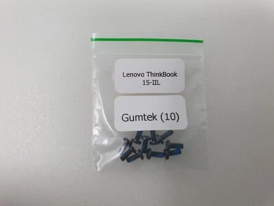 GUMTEK Laptop Screws For Lenovo ThinkBook 15-IIL Base Cover Bottom Case Underside