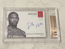 2017 Panini Encased Endorsements /99 Sindarius Thornwell BGS 9.5 Rookie Auto RC