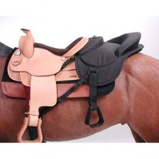 Brown RIDE BEHIND TANDEM SADDLE for Western Saddle 'Buddy Seat" for horse riding