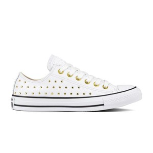 converse gold white