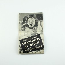 Kodak "How to Make Snapshots at Night" Guide - Vintage Photography Instruction