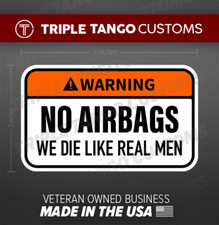 Warning Funny Bumper Sticker No Air We Die Like Real Men Bags Car Decal Jdm Warning Funny Bumper Sticker No Air We Die Like Real Men Bags Car Decal Jdm