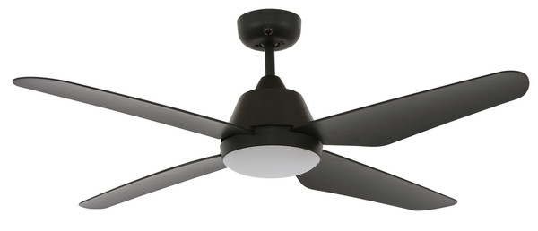 Deckenventilator Mit Led Lampe Und Fernbedienung Aria Schwarz 122 Cm-image