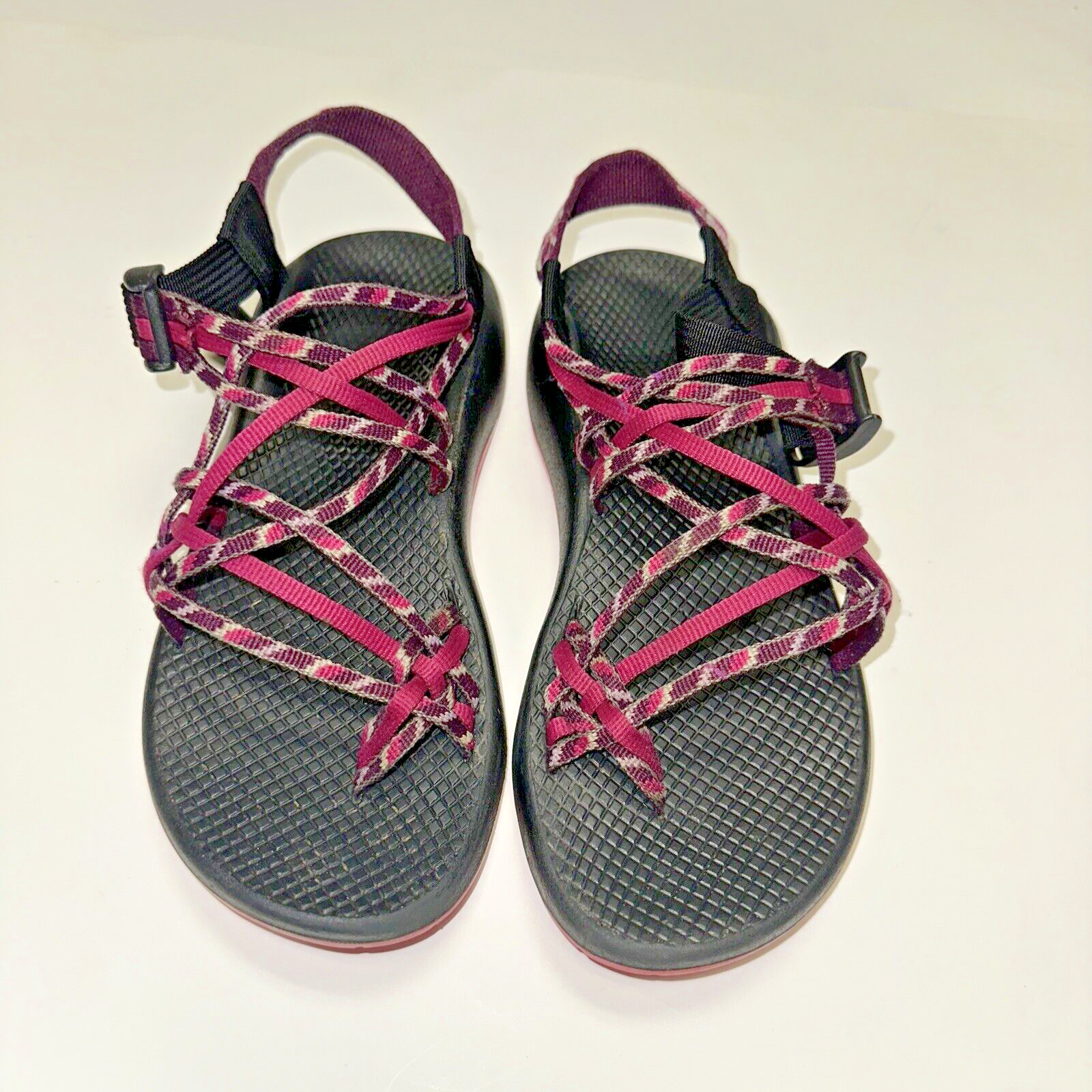 SAOLA Chaco ZX 3 sandalo classico donna taglia 8 rosa viola e nero suola Vibram