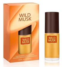 WILD MUSK by COTY for Women 1.0 oz 30 ml Concentrated Cologne Spray