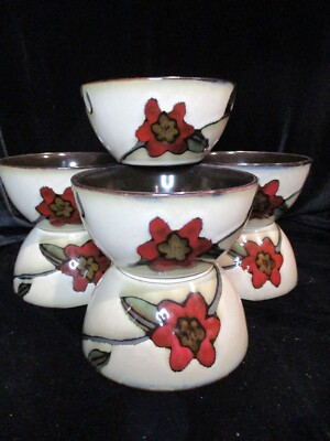 MIKASA GOURMET BASICS BLOSSOM VINE RED FLOWER