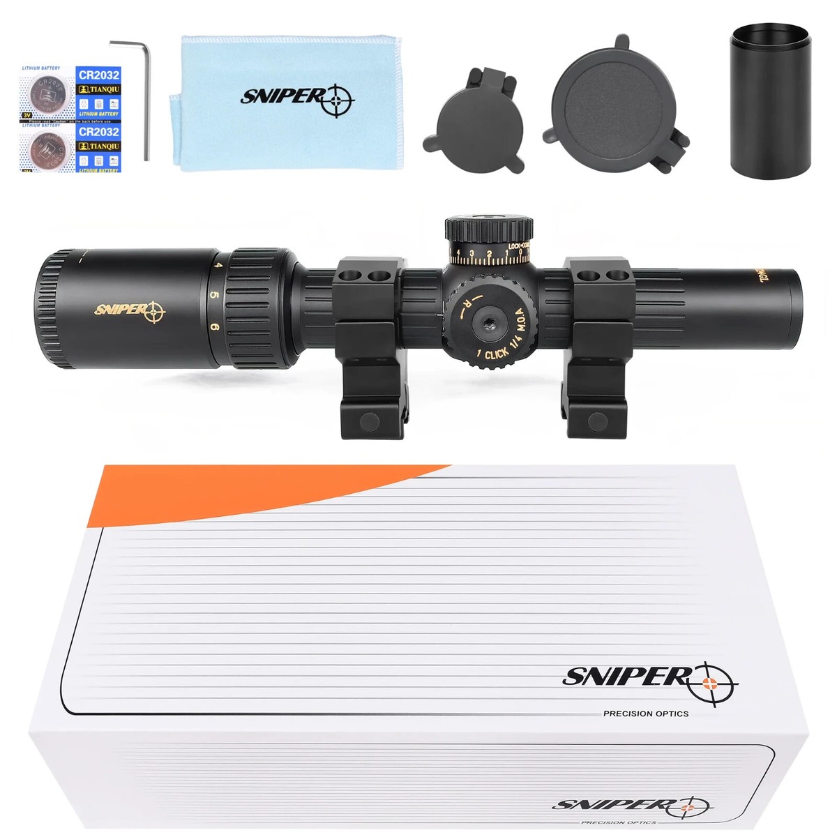 Sniper NT 1-6X24 Rifle Red/Green Illuminated Precision Scope
