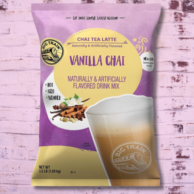 Big Train Vanilla Chai Tea Latte Instant Powdered Mix, 3.5 Pound Bag