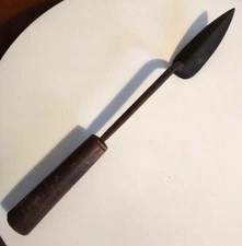 IRON Trowel Showa Retro Laundry Clothes Housework Japanese Antique L13.0inch FS