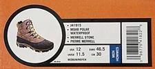 MERRELL MOAB POLAR BOOTS - MERRELL STONE - J41915 - MENS SIZE 12 - NIB