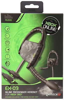 New Gioteck EX-03 Black Ear-Hook Headset