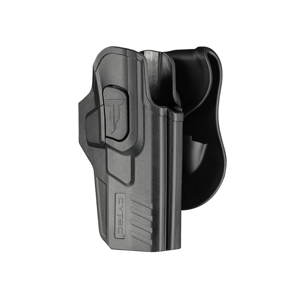 For Glock 17 22 31 Gen 1/2/3/4 Level 2 OWB Paddle Holster w Quick Release Button - Image 2 of 4