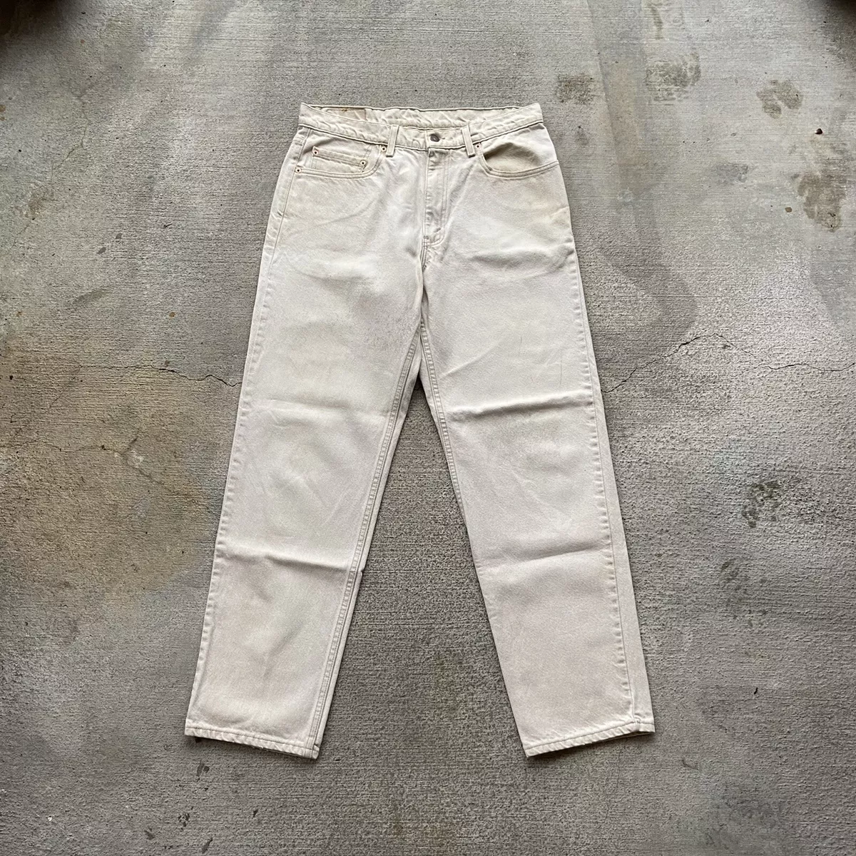 Vintage 90s Levis 550 Mens 33x32 Distressed Relaxed Fit Denim