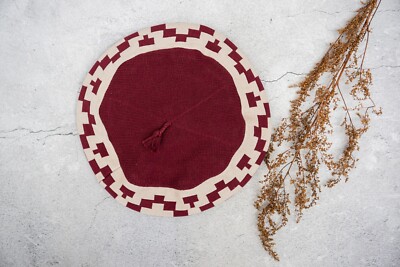 Wollen baret bordeaux van . Snel geleverd