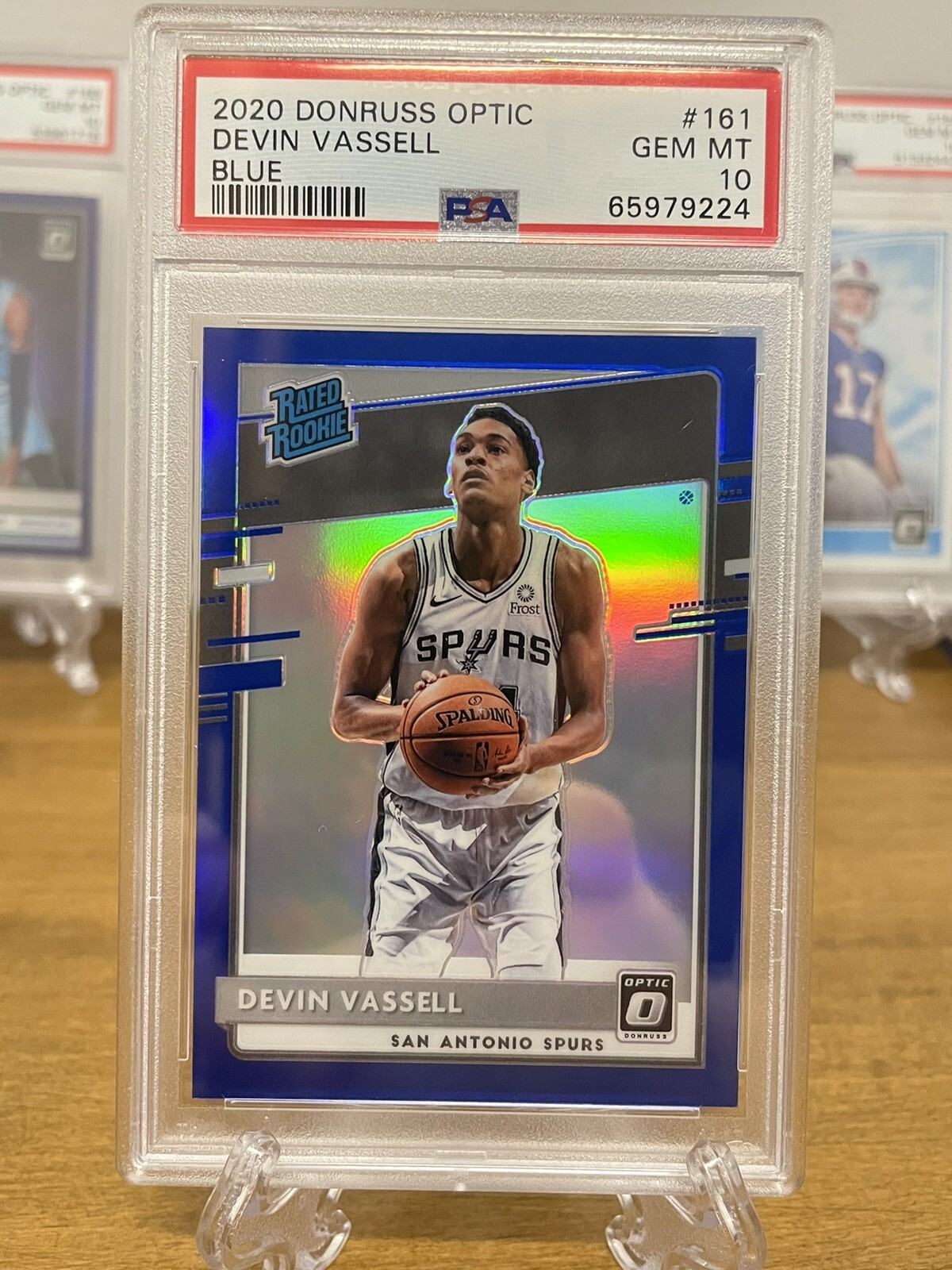 2020 Optic Devin Vassell blue /59 PSA 10 Gem Mint