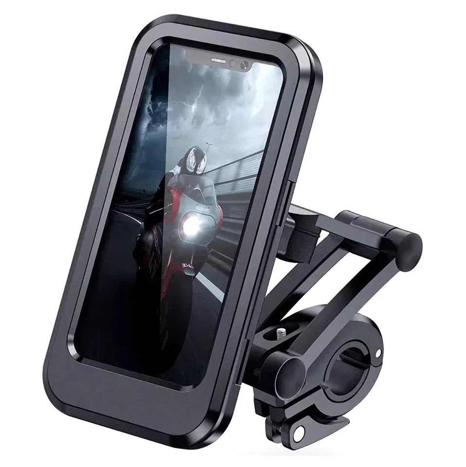 Universal Waterproof Bike Mount Cellphone Holder for Motorcycles 360° Adjustable - Image 3 of 4