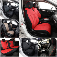 Ekr Custom Fit 2016-2026 Honda Civic Seat Covers Full Set Leather Waterproof