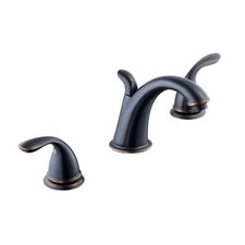 Glacier Bay Builders 8 in. Widespread 2-Handle Bathroom Faucet Mediterranean Bro
