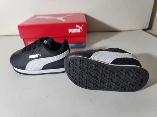 Puma Turin II AC Sneakers Shoes Kids Infants Unisex Size 4C Black/White NEW! - Picture 10 of 11