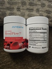 Juvenon BLOODFLOW-7 Blood Circ. 60 Caps. Nitric Oxide Flow Lot of 2. Exp 3/27