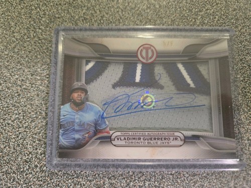 2025 Topps Tribute Vladimir Guerrero Jr Stamp Of Approval Prime Patch AUTO 5/5