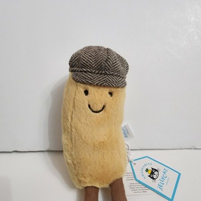  新品未使用London限定I am Charlie Chip Jellycat Charlie Chip Plush Soft Toy Amuseables Fry Cap Fish Chips