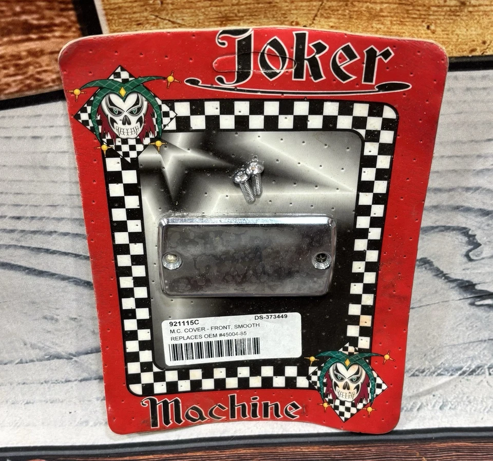 Cubierta de cilindro maestro de freno de máquina Joker frontal cromo liso|O.e.m. # 45004-85 Foto 2 de 3