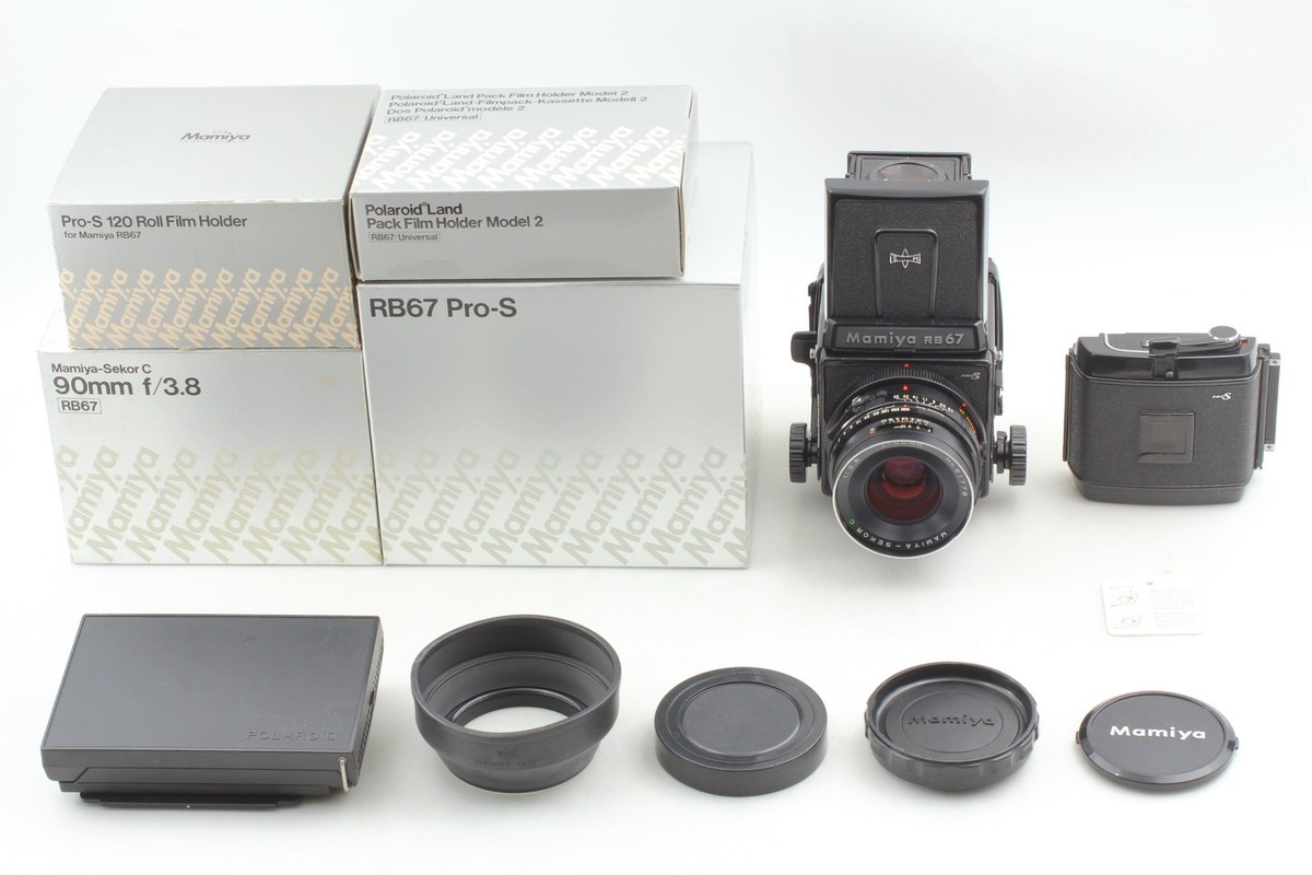 ALL Box [N MINT] Mamiya RB67 Pro S Film Camera C 90mm f3.8