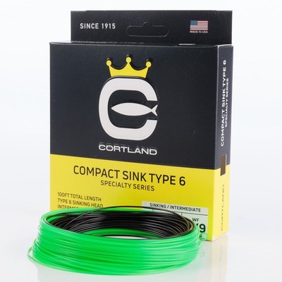 Cortland Compact Sink Type 6 Fly Line - All Sizes - FREE FAST SHIPPING