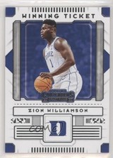 2020-21 Panini Contenders Draft Picks Winning Tickets Zion Williamson #1 05ti