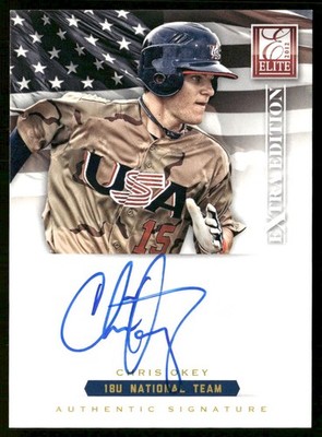 Chris Okey 2012 Panini Elite Extra Edition USA Baseball 18U Signatures #14 #/299