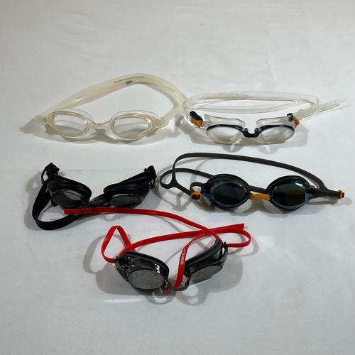 Speedo Intex Open Water Swim Goggles Lot of 5 Athletic Unisex Adjustable Multi
