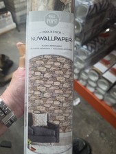 NuWallpaper Hadrian Stone Wall Vinyl Peel Stick Wallpaper Roll 30.75 Sqft.