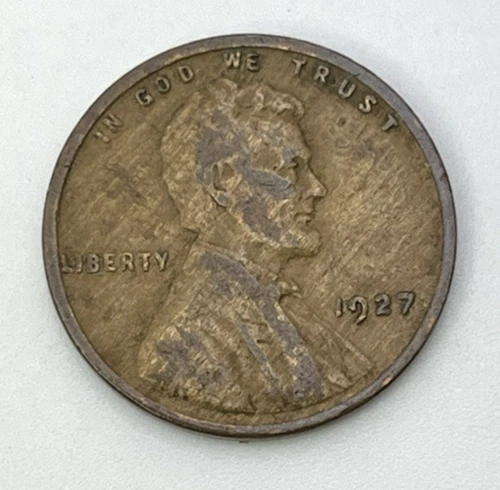 Error Coin 1927 Lincoln Cent Wheat Penny Woody Error Improper Mix Alloy XF to AU