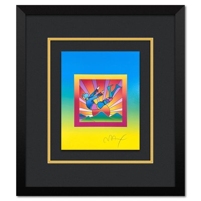 Peter Max Cosmic Flyer Auf Blends Gerahmt Limitierte Lithografie, handsigniert