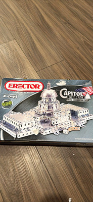 Erector Capitol Building Metal Construction Set 650pc Metal Limited Edition 0516